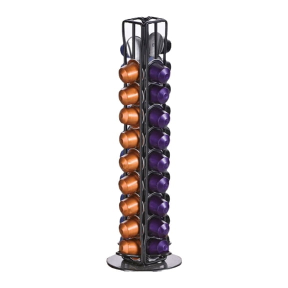 Black coffee capsule rack storage rack black iron wire storage rack coffee bag rack-black