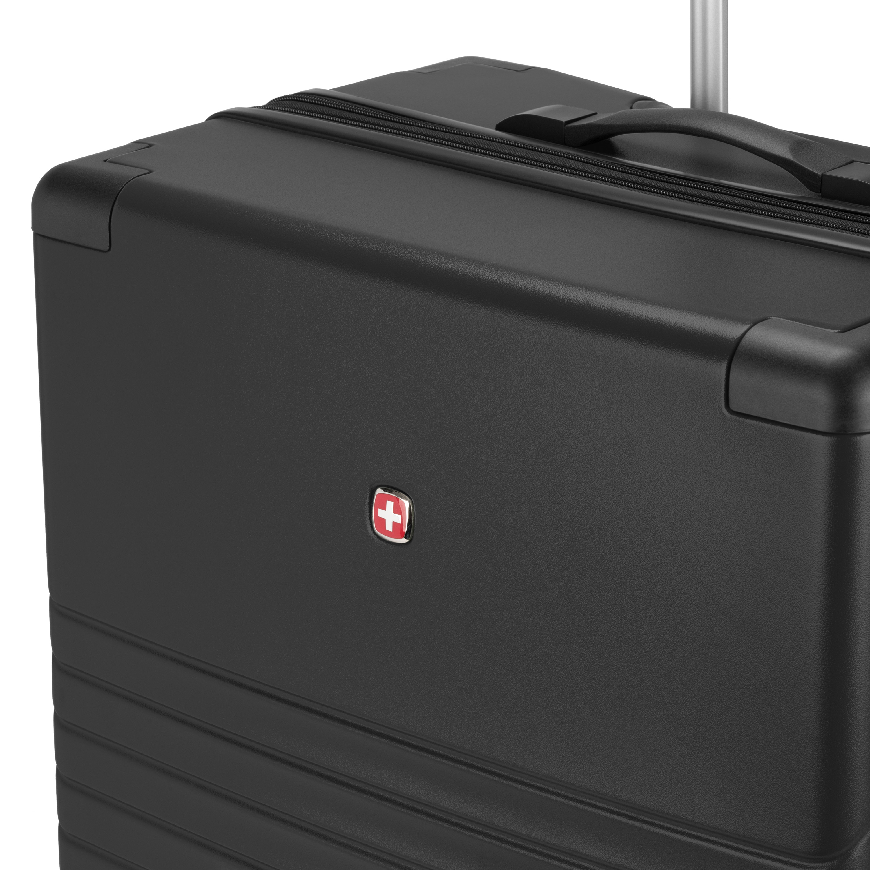SWISSGEAR Edge Hardside Large Checked Spinner, Black