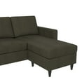 DHP Cooper Reversible Sectional Sofa, Gray Linen