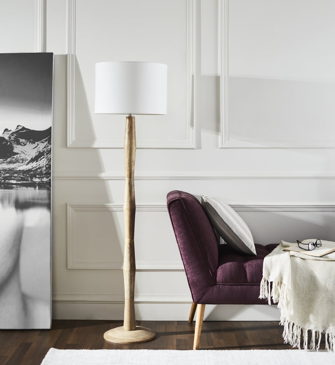 SAFAVIEH Brodie 60 in. Modern Organic Floor Lamp, Natural