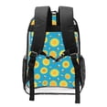 thumbnail image 2 of Rocae Bee Sunflower for 16inch Clear Backpack Transparent School Backpack for Women Men, Capacity Clear Bag for College, Travel, 2 of 7