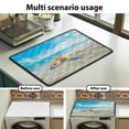 thumbnail image 6 of ZIATUBLES Washer Dryer Countertop Cover Pad Multiple Washing Machine Top Dust Cover Mat for Laundry Room Kitchen Home Decor Accessories, 24 x 19.7 Inch, Starfish Shell Beach, 6 of 6