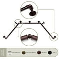 thumbnail image 1 of 1" Dia Pipe Bay Window Curtain Rod, Adjustable 23"-41", 41"-78"- Bronze,(DP100-Bay-9), 1 of 4