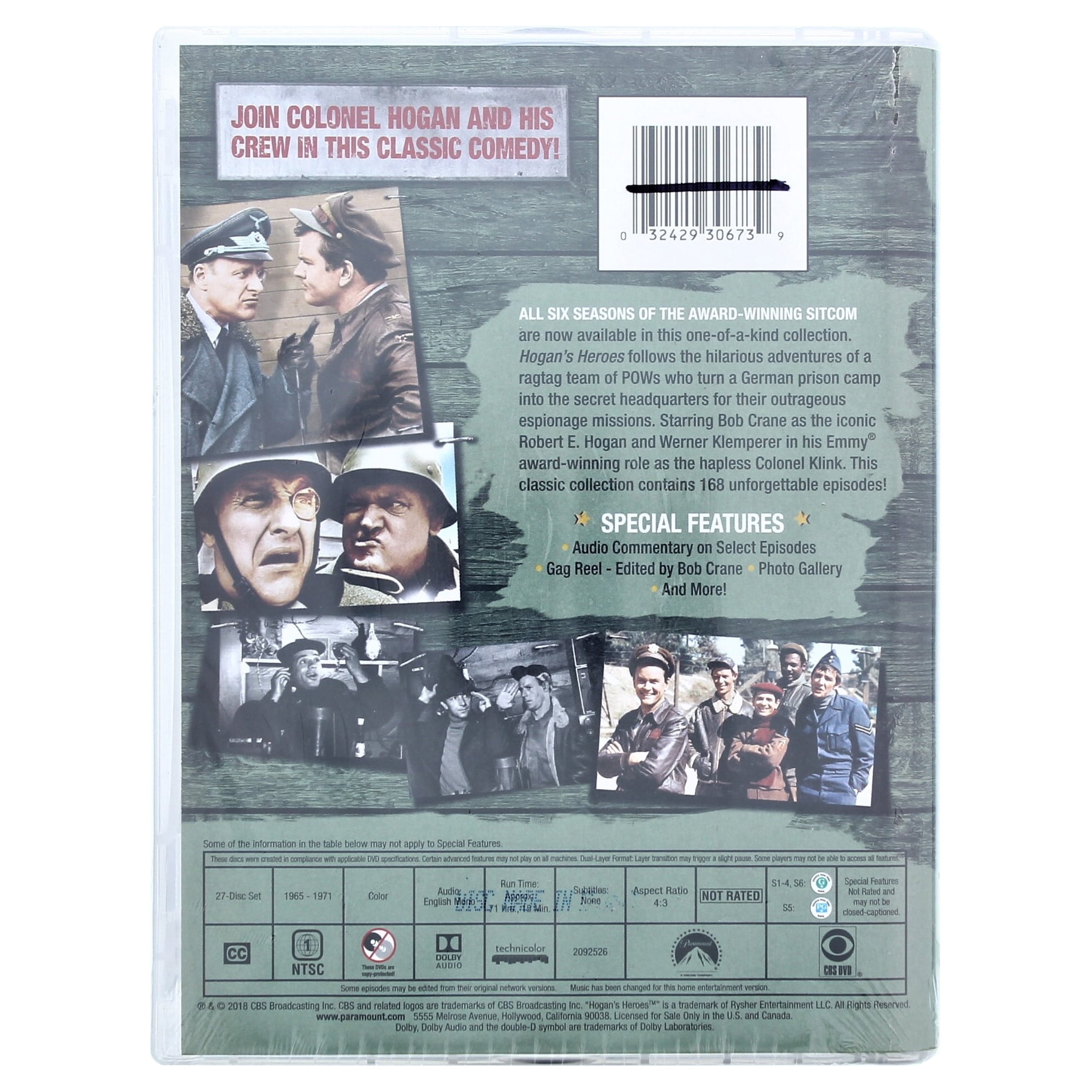 Amazon.com: Hogan's Heroes: The Complete Series Box Set [Blu-ray] : Gene  Reynolds, Edward H. Feldman, Bruce Bilson, Marc Daniels, Bob Crane, Werner  Klemperer, John Banner, Robert Clary, Richard Dawson: Movies & TV