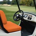 thumbnail image 3 of Yuyamidu Orange Golf Cart Bench Seat Cover Backrest Cover Summer Golf Cart Seat Cushion Fashion Club Car Seat Protector Universal Fit 2-Seat Golf Cart, 3 of 7