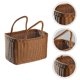 thumbnail image 3 of Basket Woven Wicker Baskets Picnic Handle Storage Rattan Market Flower Handles Straw Fruit Gift Shop, 3 of 5