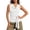 White, variant on Babysbule Women's Cowl Neck Sleeveless Ribbed Knit Tank Top Side Tie Slim Fit Casual Summer Blouse for Women