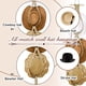 thumbnail image 4 of (Beige, Three Hats Style) Macrame Hat Hanger Hat Holder for Wall, 4 of 5
