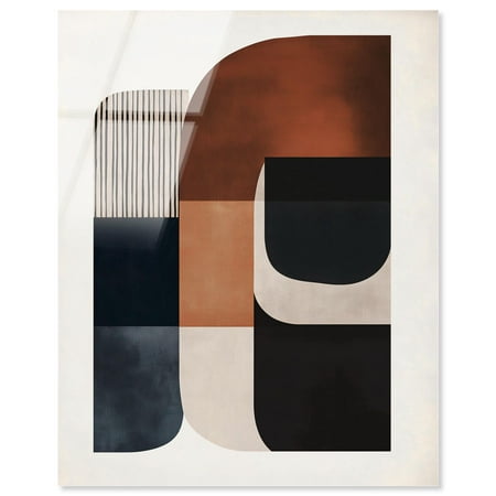 Intersecting Arcs I Acrylic Print Midcentury Art by Art Remedy, Ready to Hang, 16 x 20