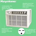 thumbnail image 4 of KEYSTONE Climatiseur de Fenêtre 18 000 BTU 230V / Chauffage Supplémentaire 16 000 BTU / Mode Sommeil / Télécommande / Minuterie 24H / AC pour Pièces jusqu'à 1000 Pi2 / KSTHW18A, 4 of 5
