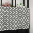 thumbnail image 6 of Gray Morocco Valances for Windows Farmhouse Kitchen Curtains Valances Rod Pocket Valance Curtains for Kitchen Windows Vintage Minimalist Boho Ethnic Pattern Window Valances for Bathroom 54"x18", 6 of 6