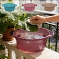 thumbnail image 1 of Transparent Plastic Basin L Blue Plastic Wash Basin Large-Capacity Thickened Bathroom Sink for Household Dormitory Space-Saving Storage Container(1-Piece) Rkxzt, 1 of 8