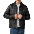 thumbnail image 2 of Men's Modern Day Royal Leather Jacket Fully Zipper Closure - 100% Lambskin Leather Jacket for Men, 2 of 5