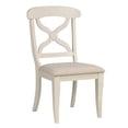 thumbnail image 3 of Extendable Dining Set - 5 Piece Rectangular Table & Chairs - Seats 8 - Antique White & Chestnut Brown, 3 of 5