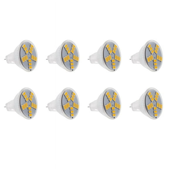 8X 3W MR11 GU4 250LM LED Bulb Lamp 15 5630SMD Warm White Light