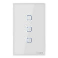 thumbnail image 1 of Yeacher T2US3C-TX 3 Gang Smart WiFi Wall Light Switch 433MHz RF Remote Control APP/Touch Control Timer Standard Panel Smart Switch Compatible with Home/Nest &, 1 of 8