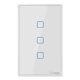 thumbnail image 1 of T2US3C-TX Interruptor de luz de pared WiFi inteligente de 3 pandillas 433MHz Aplicación de CACAGOO Interruptor inteligente, 1 of 7