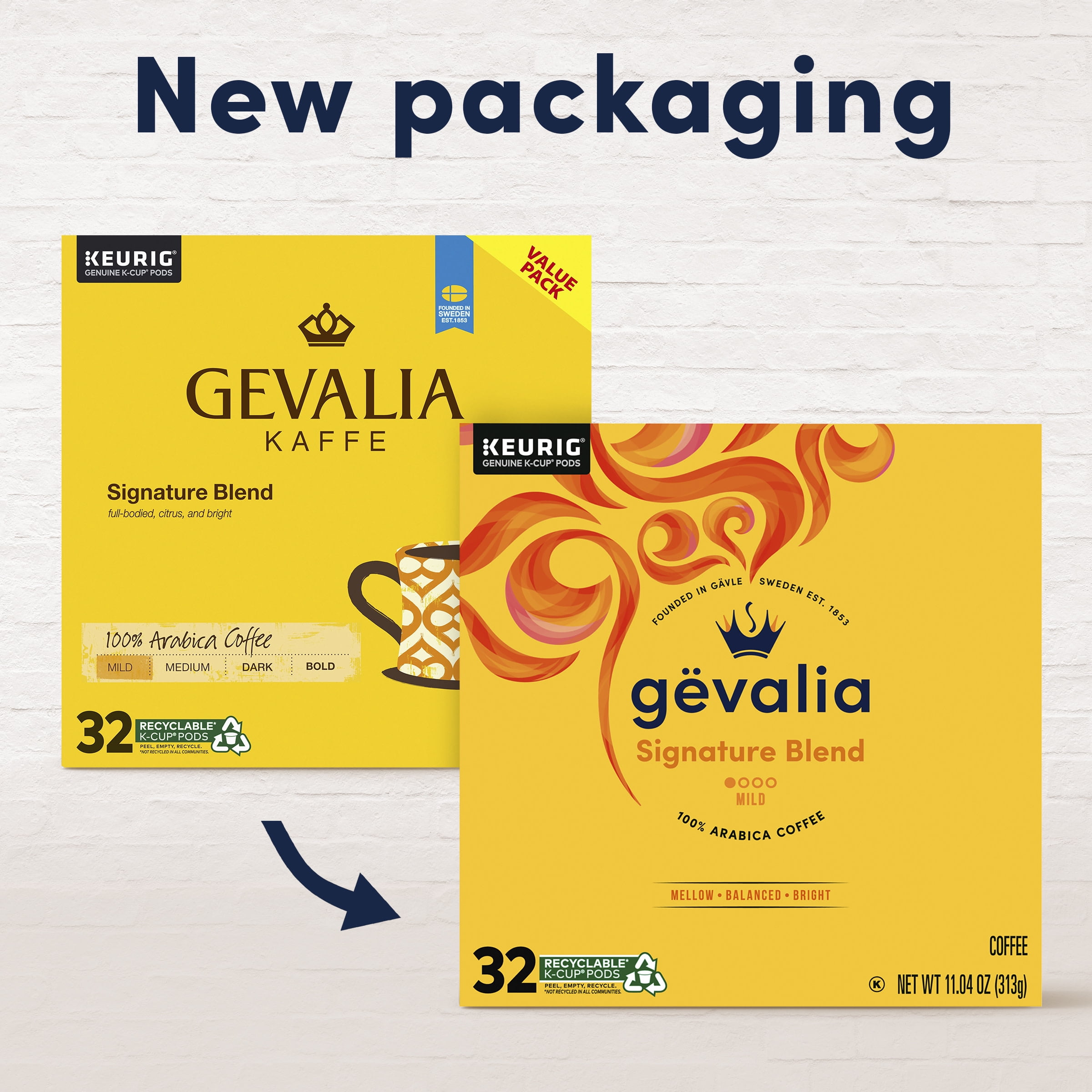 Gevalia Signature Blend Mild Light Roast K-Cup® Coffee Pods, 32 ct Box