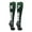 #07, variant on Player Id Number Socks Over the Calf Dark Green White (#66, Large)