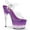 Clear PVC/Purple/Clear, variant on Women's Pleaser Stardust 708T Ankle-Strap Sandal