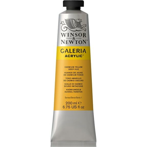 Winsor & Newton Galeria Acyrlic, 200ml, Cadmium Yellow Deep Hue