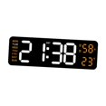 thumbnail image 2 of Reloj despertador Digital con pantalla LED, función de repetición electrónica Dst, reloj de pared con pantalla semanal para dormitorio, aula, oficina, Naranja, 2 of 9