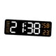 thumbnail image 2 of Reloj despertador digital con pantalla LED y función de memoria, 12/24 h, temperatura, humedad y semana. Naranja, 2 of 9