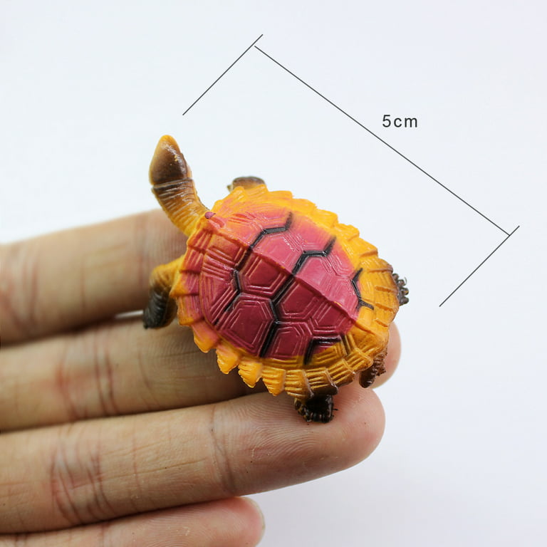 8/12pcs Frog Turtle Crab Animal Model Small Toy Action Figures Education Kids Toy Color:12 Frogs