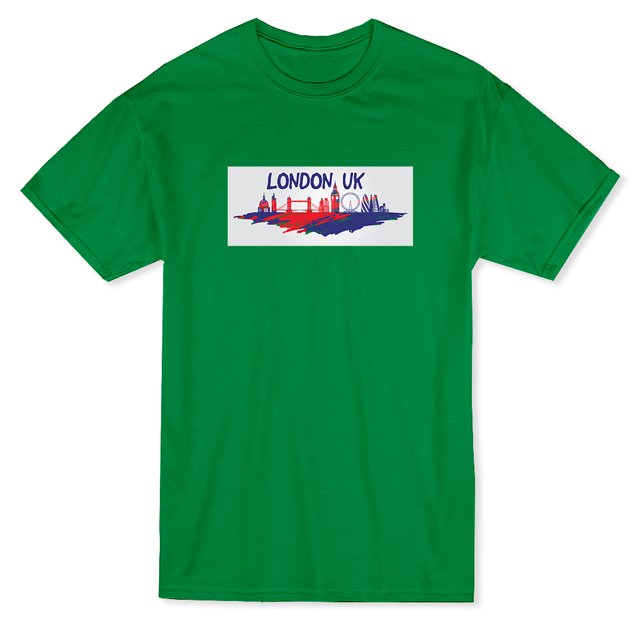 T-shirt pour Homme au Design de Skyline de Londres