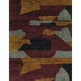 thumbnail image 1 of Ahgly Company Indoor Rectangle Abstract Dark Scarlet Red Abstract Area Rugs, 2' x 5', 1 of 6