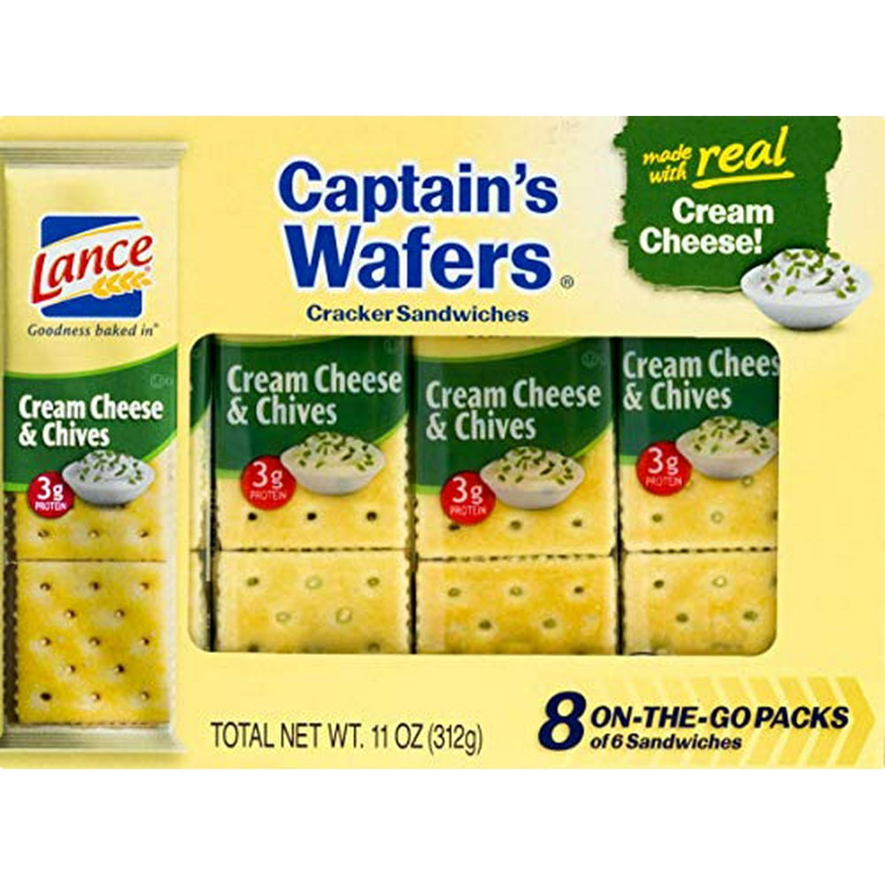 Lance Toasty, ToastChee, Cream Cheese & Chives or Honey Peanut Butter