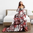 thumbnail image 2 of Kirishima Eijiro Anime Blanket Ultra Soft Throw Flannel Blankets For Sofa Bedroom Living Room Couch Camping Travel, 2 of 9