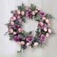 thumbnail image 1 of Corona de imitación de estilo nórdico, corona de flores falsas para decoración del hogar, sala de estar, techo, planta verde, enredadera de flores falsas para boda, 1 of 5