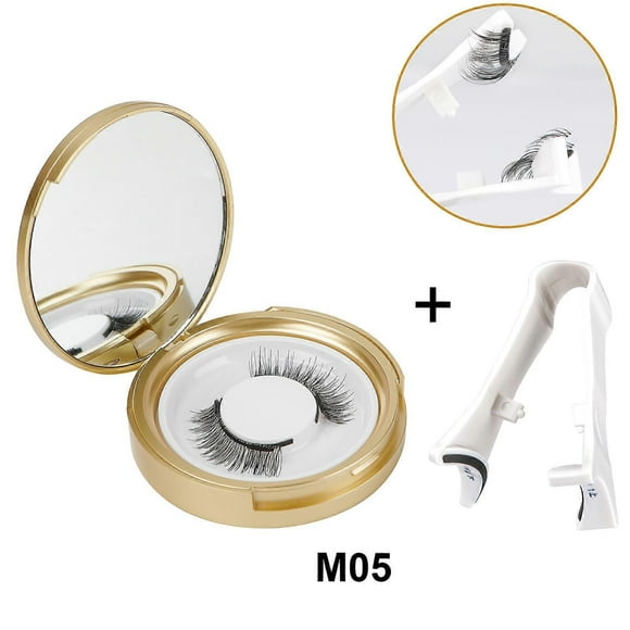 Magnetic False Eyelashes with Applicator Eyelash Curler Glue-free Magnetic Lashes for DIY Makeup Use