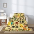 thumbnail image 2 of Fuzoiu Ethnic African Print Flannel Throw Blanket,Light Weight Warm Decorative,Throw Blanket Cover for Sofa, Couch, Bedroom,Travel-50"x40", 2 of 6
