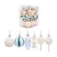 thumbnail image 2 of 30 Piece Flocked Christmas Ornaments Balls Christmas Decoration Set Multiple Styles Of Christmas Tree Decorations, 2 of 9