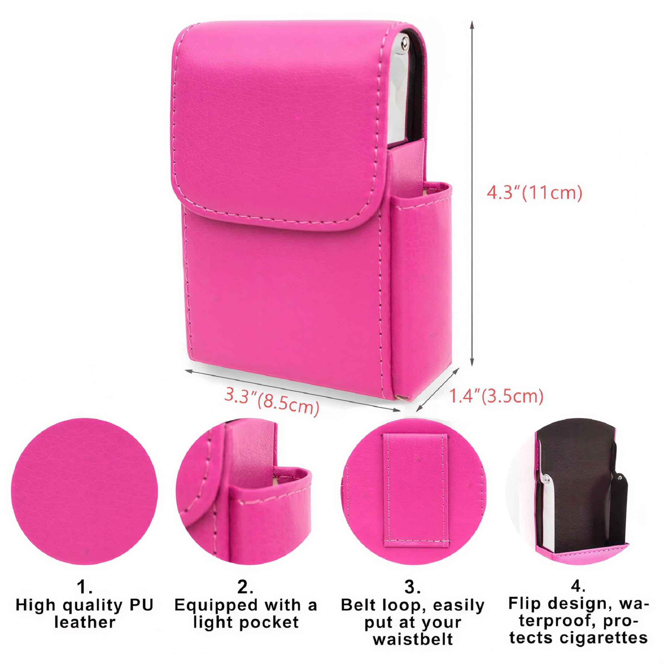 cigarette case lighter wallet Vintage Holder 2.5L x 1.2 W x 4.25 H (approx)Pocket on side for lighter Belt attachment YOU CHOOSE THE IMAGE Custom
