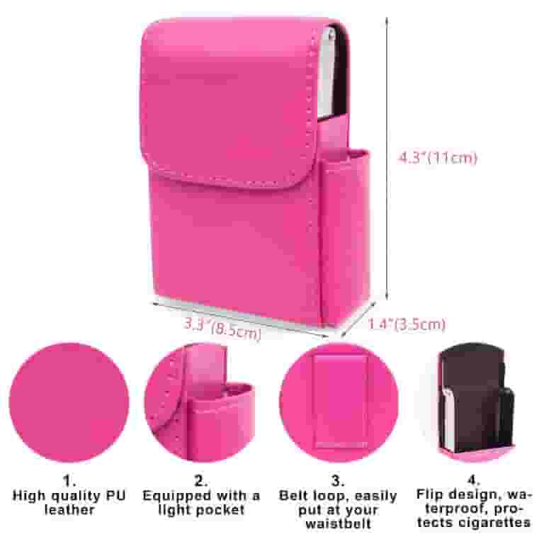 cigarette case lighter wallet Vintage Holder 2.5L x 1.2 W x 4.25 H (approx)Pocket on side for lighter Belt attachment YOU CHOOSE THE IMAGE Custom