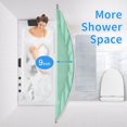 thumbnail image 3 of Curved Shower Curtain Rod, Round Shower Curtain Rod 48 to 72 Inches Adjustable, Rounded Bowed Stainless Steel Shower Rods for Bathroom, Bathtub, More Shower Space, Chrome, Need to Drill, 3 of 14