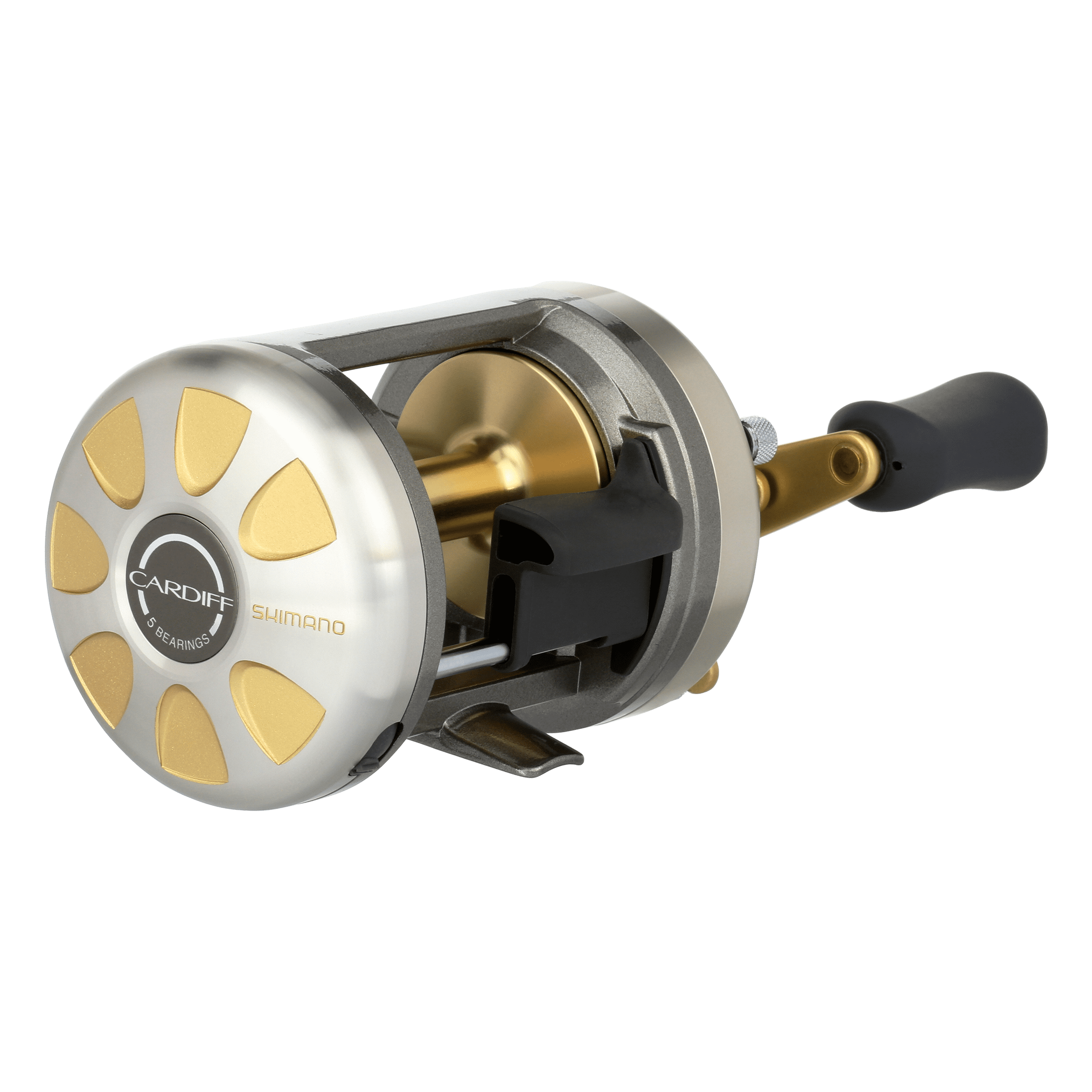 Cardiff 400A Round Baitcasting Reel - Grey - Ramsey Outdoor