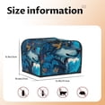 thumbnail image 5 of Honeii Blue Iceberg Leaf Wolf Print 4 slice Toaster Cover, Two Slice Toaster Dust-proof Cover For Kitchen Small Appliance and Fingerprint Protection, 5 of 7