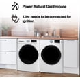 thumbnail image 5 of Techomey 8 Cu ft Electric Front Load Dryer 27 in.W Large Capacity Steam Function, Wrinkle Care Stackable, 5 of 10