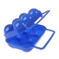thumbnail image 3 of ziyahi Plastic Egg Container Camping Portable Picnic Holder Kitchen Egg Storage Box 6 Grid Color Random, 3 of 8