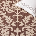 thumbnail image 6 of SAFAVIEH Courtyard Yvette Floral Indoor/Outdoor Area Rug, 5'3" x 7'7", Chocolate/Natural, 6 of 11