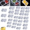 thumbnail image 1 of Reusable on the Go Snack Containers, Double Compartment Condiment Container with Lids, Nut Snack Pack Containers, for To-Go Sauce, Sampling, Travel Snack(30pc), 1 of 7