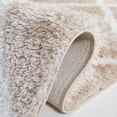 thumbnail image 5 of SAFAVIEH Tahoe Elwyn Trellis Shag Area Rug, 6'7" x 6'7" Round, Beige/White, 5 of 8