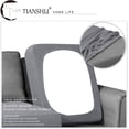 thumbnail image 3 of Housse de Coussin Extensible Housse de Coussin de Canapé Protecteur de Meubles Housse de Siège de Canapé pour Canapé 2 Pcs Housses de Coussins pour Causeuse, Gris Clair, 3 of 7