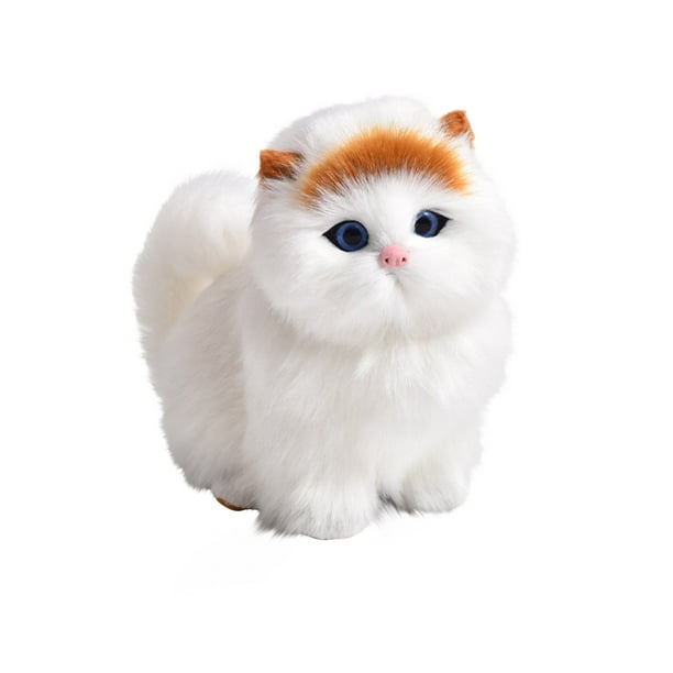 PVCS Simulation chat en peluche animaux jouet appellera la poupée en  peluche jouet enfants fête d'anniversaire cadeaux cadeau pour les enfants 