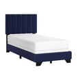 thumbnail image 5 of Reece Channel Stitched Upholstered Twin Bed, Sapphire, by Hillsdale Living Essentials, 5 of 18
