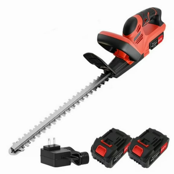 21V Max 22-Inch Cordless Hedge Trimmer with 2 Battery & Charger Included,and Double-Sided Cutting